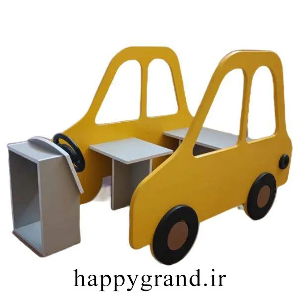 ماکت ماشین چوبی ثابت کودک