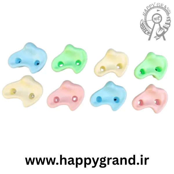 گیره صخره نوردی پلی اتیلنی 20 عددی پاستیلی گیره صخره نوردی پلی اتیلنی 20 عددی پاستیلی